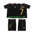 Camisola Portugal FIGO 7 Retro Criança Equipamento Segundo 2006 Manga Curta